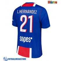 Fotballdrakt Herre Paris Saint-Germain Lucas Hernandez #21 Hjemmedrakt 2026-27 Kortermet